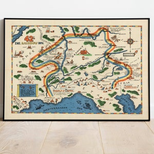 World War 1 Map Print | Posterdruck | WW1 Karten| Leinwandbild | Kriegskarten| Kunstgeschichte| Wwi Karte Poster | Gerahmte Wandbilder