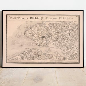 Karte von Middelburg 1831| Belgien Karten| Alte Karte Wanddeko | Vintage Karte Wandkunst| Posterdruck | Gerahmter Kunstdruck| Leinwanddruck Karte