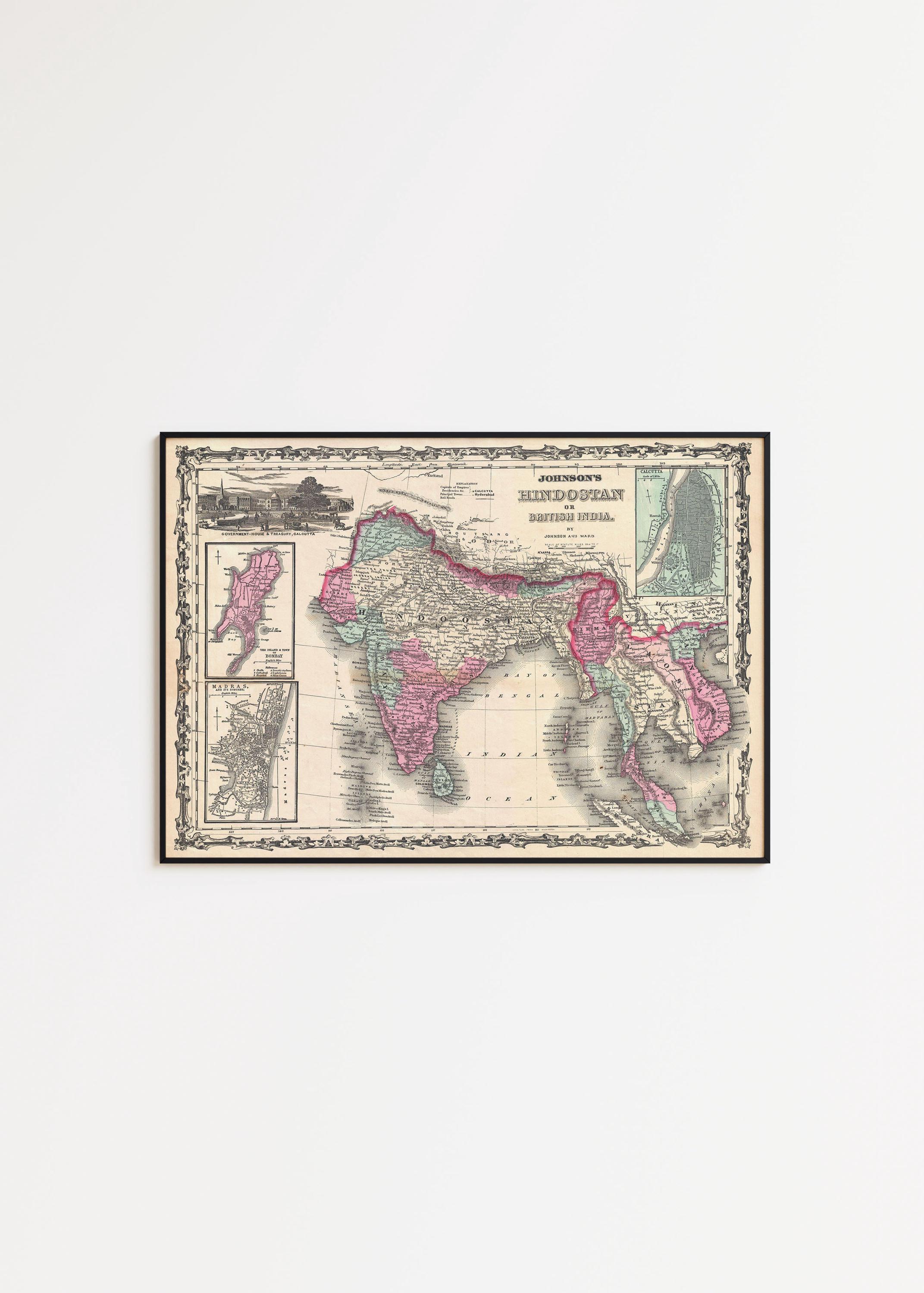 1936 asia map - Etsy 日本