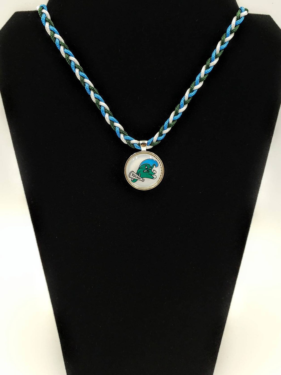 Tulane Green Wave Inspired Paracord Bracelet Keychain and Etsy