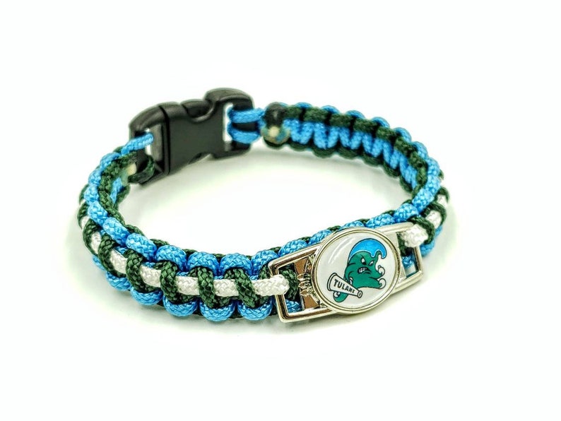 Tulane Green Wave Inspired Paracord Bracelet Keychain and Etsy