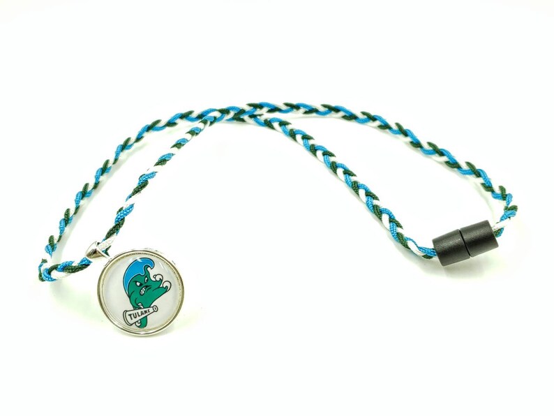 Tulane Green Wave Inspired Paracord Bracelet Keychain and Etsy