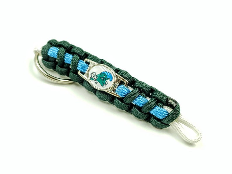 Tulane Green Wave Inspired Paracord Bracelet Keychain and Etsy