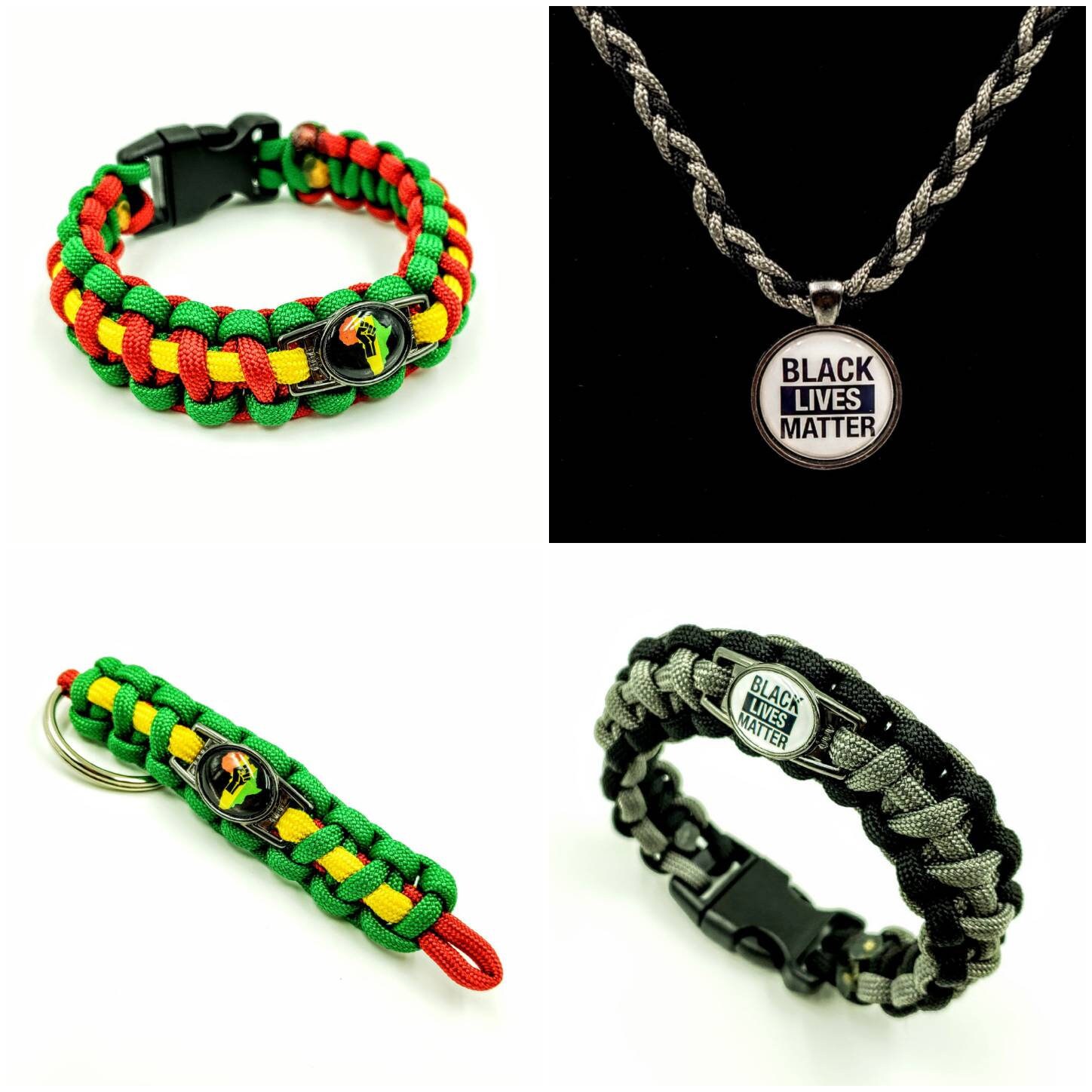 Conscious Collection Paracord Bracelets keychain or necklace Etsy