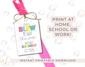 Editable Bubble Gift Tags | End of School Teacher Printable (Instant Download)