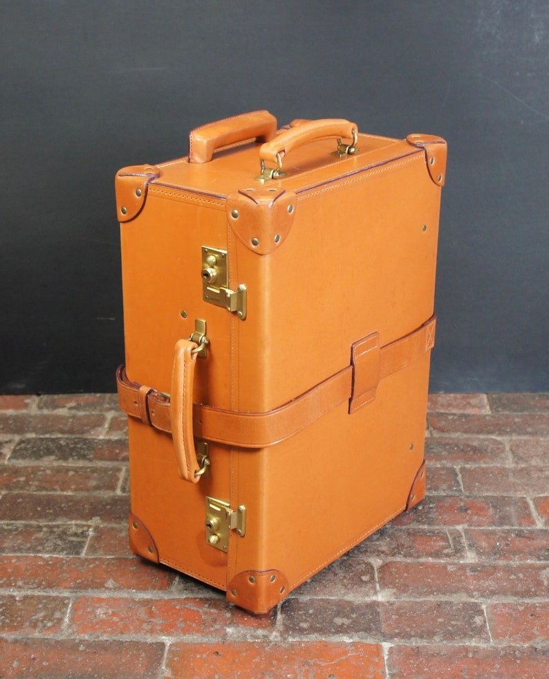 Luxury Tan Executives Bridle Leather Travel Case Etsy