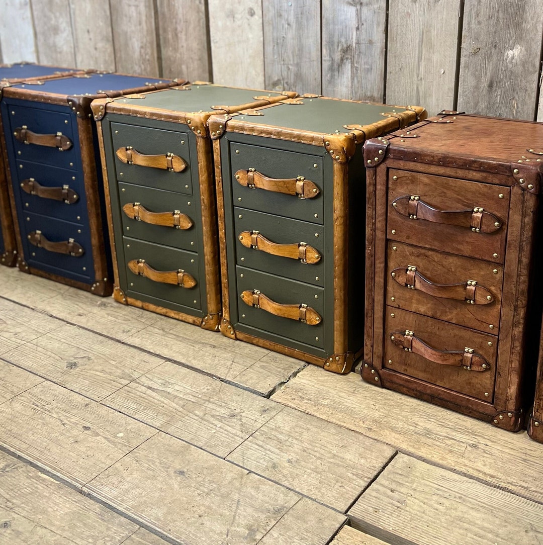 Handmade Leather Nightstands Etsy