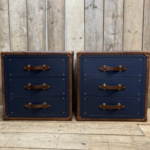 Luxury Pebble Blue Nightstands End Tables Bedroom Furniture