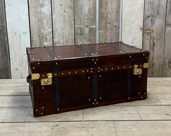 Room Decor English Handmade Campaign Style Coffee Table Trunk