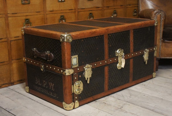 1930s Goyard Jewelry Case, Goyard Trunk, Goyard Train Case