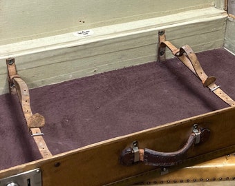 1940 年代の旅行用スーツケース、ヴィンテージ スーツケース 