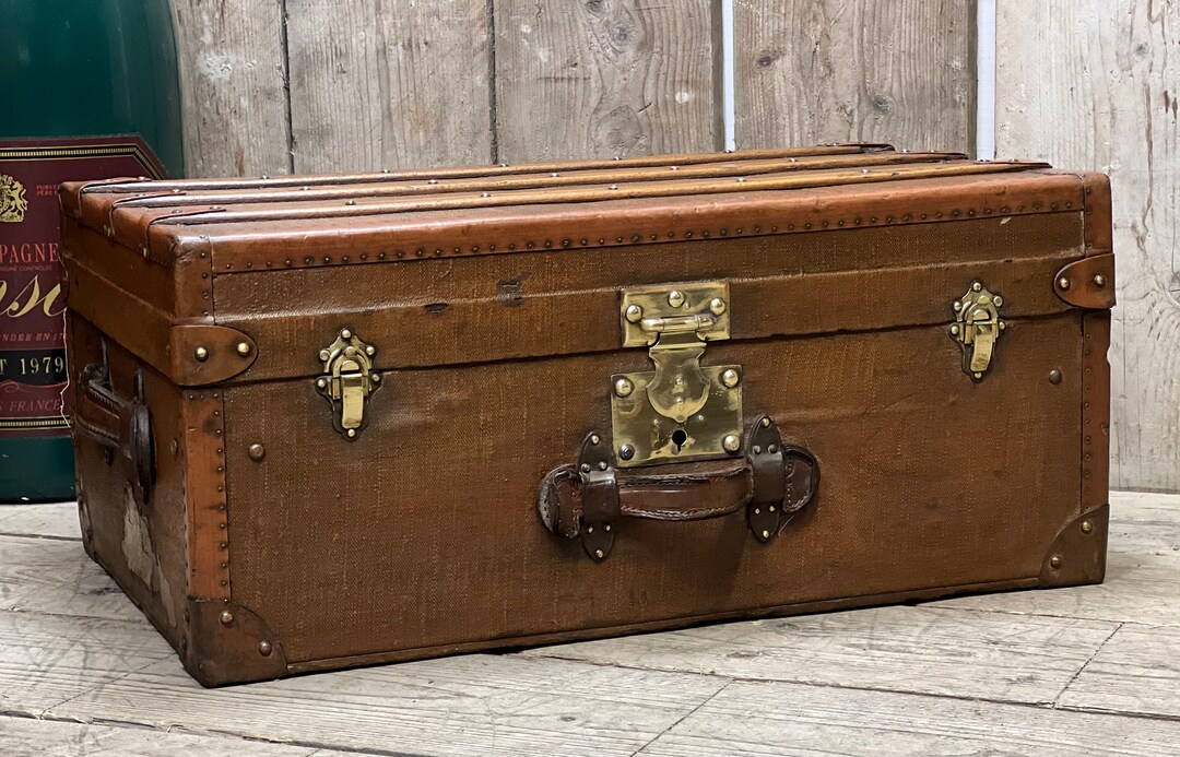 Travel Trunk Rococo Antique Vintage Travel Trunk Suitcase Coffee Table Chest Home Decor - Etsy