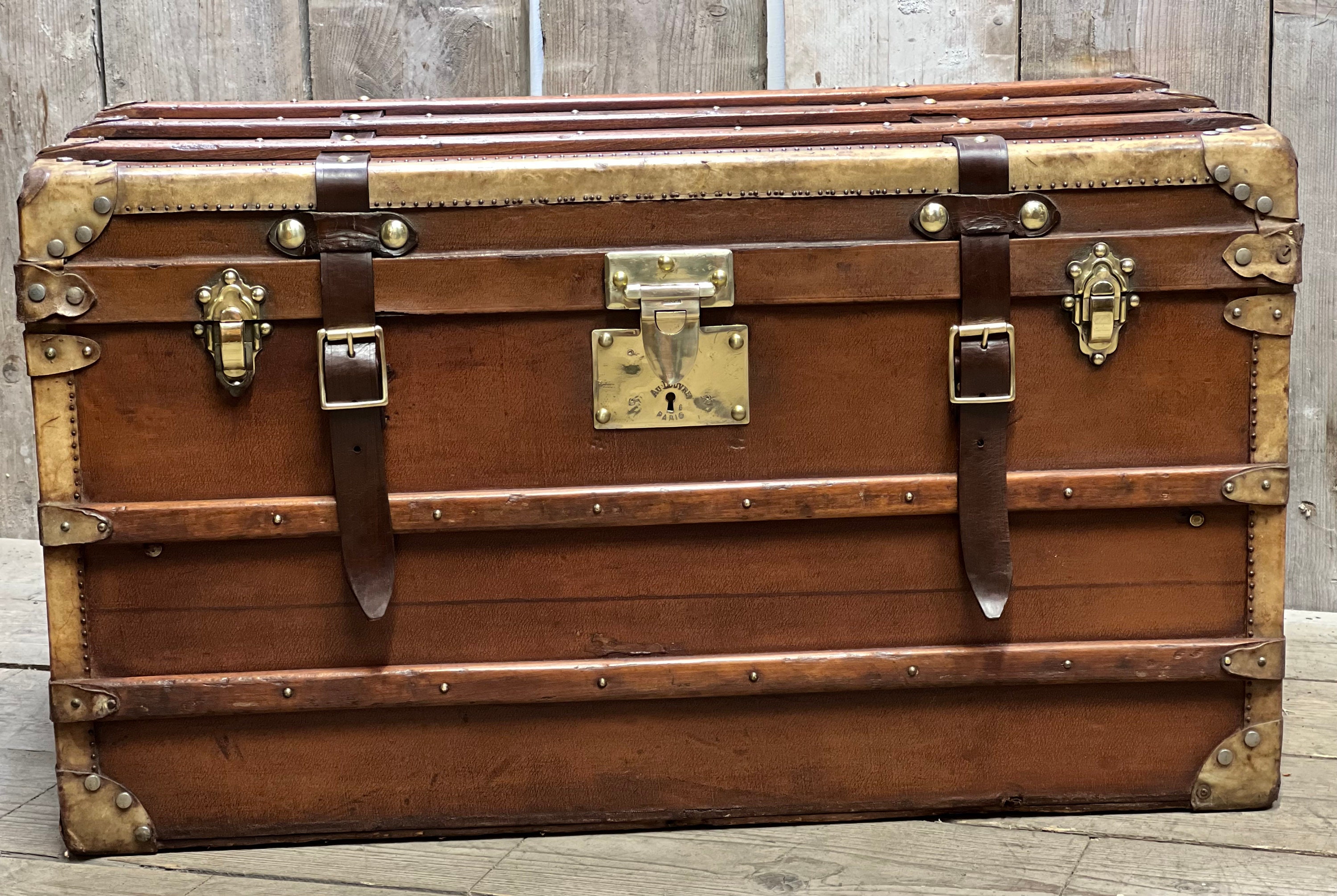 Luxury Antique Travel Trunk Etsy UK