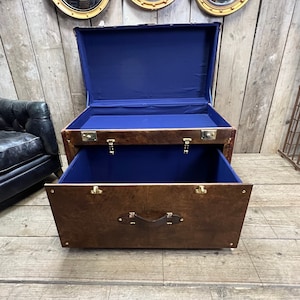 Custom Luxury Bridle Leather Equestrian Tack Trunk