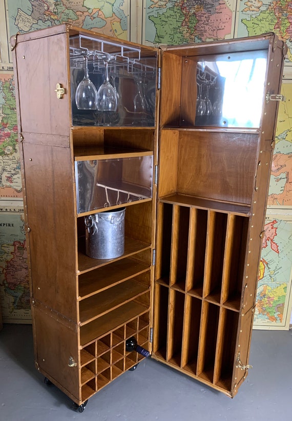 Luxury Leather Drinks Cabinet Etsy UK