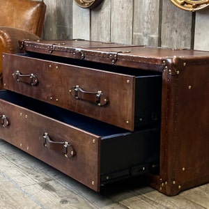 Luxury warranted  Leather Console Table