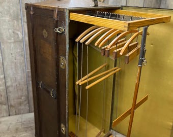 Antique Wardrobe - luxury travel trunk - 1920s bespoke exploring