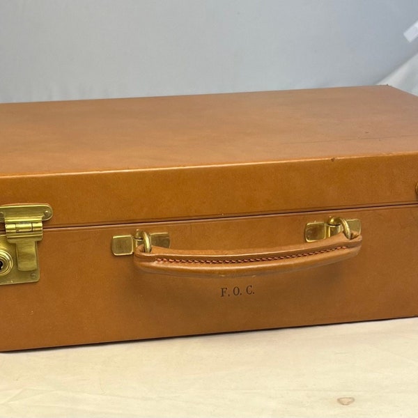 Luxury English Executives Tan Leather Briefcase