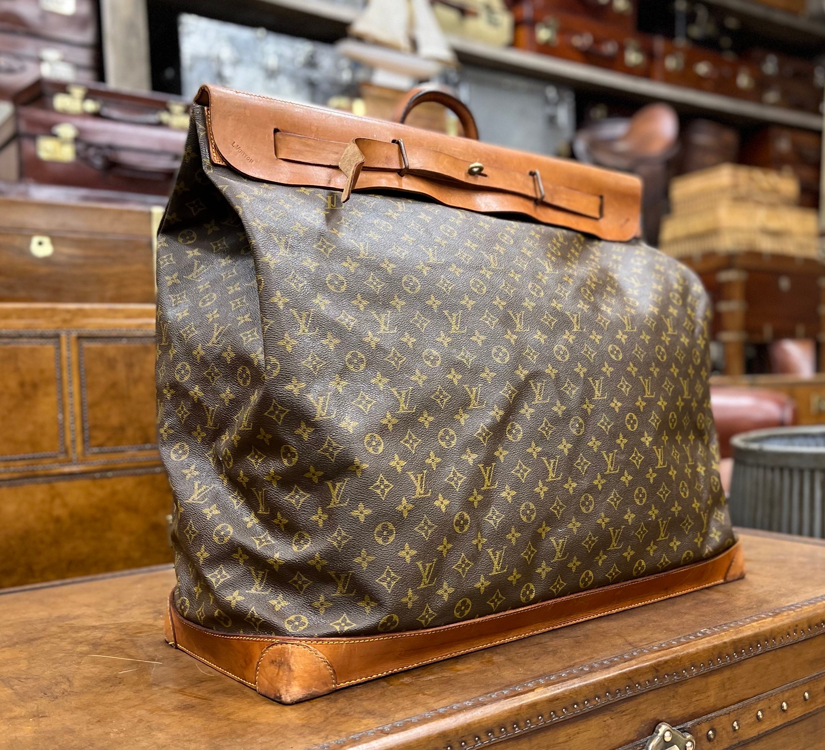 Large Louis Vuitton Monogram Steamer Bag Luxury Louis Vuitton 