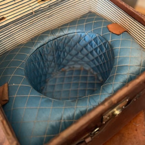 Rare Victorian Hatbox Trunk by John Pound London zdjęcie 7