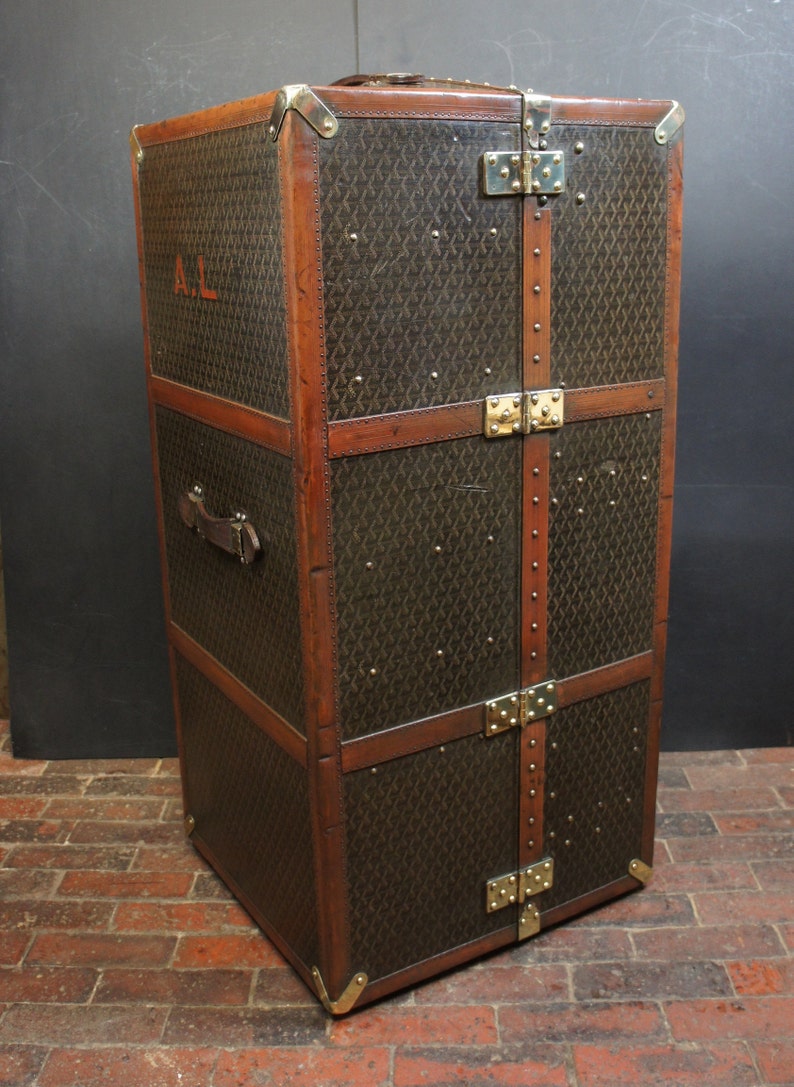 Luxury Antique Wardrobe Trunk by Goyard With Key Etsy Canada