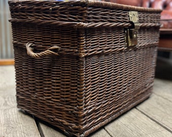 Quality French Wicker Laundry Basket