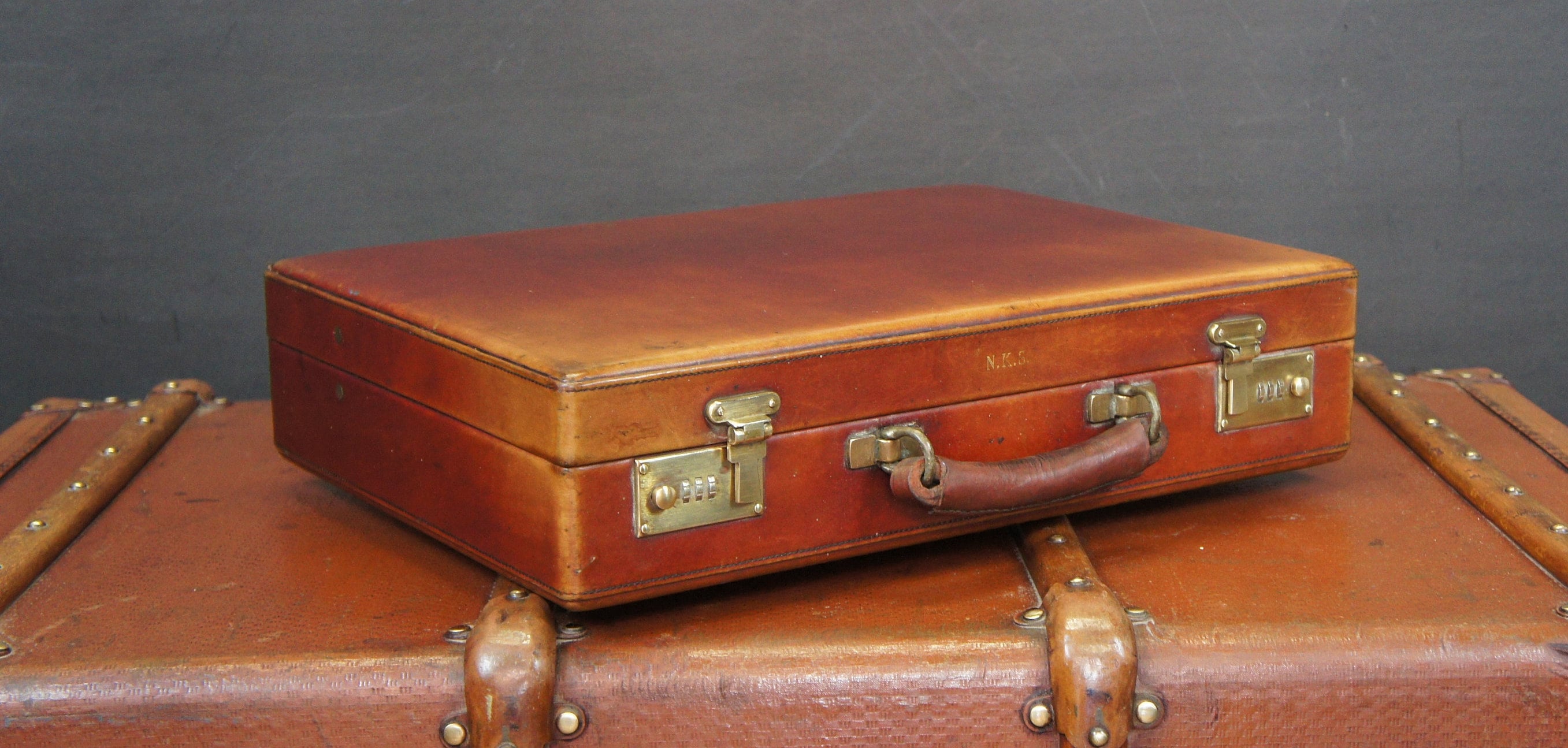 Executives Vintage Leather Attache Briefcase by Asprey London Etsy UK
