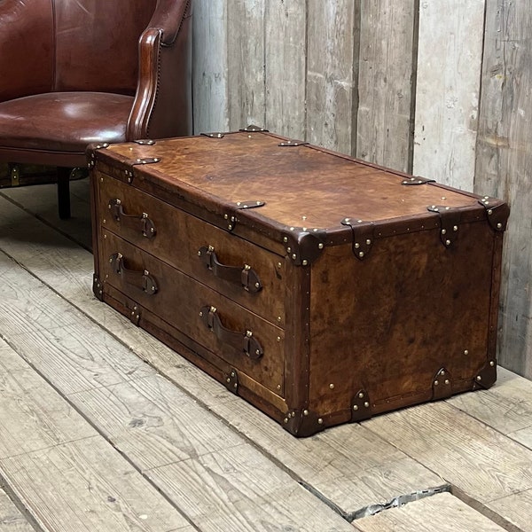 Trunk Coffee Table With Wheels Etsy