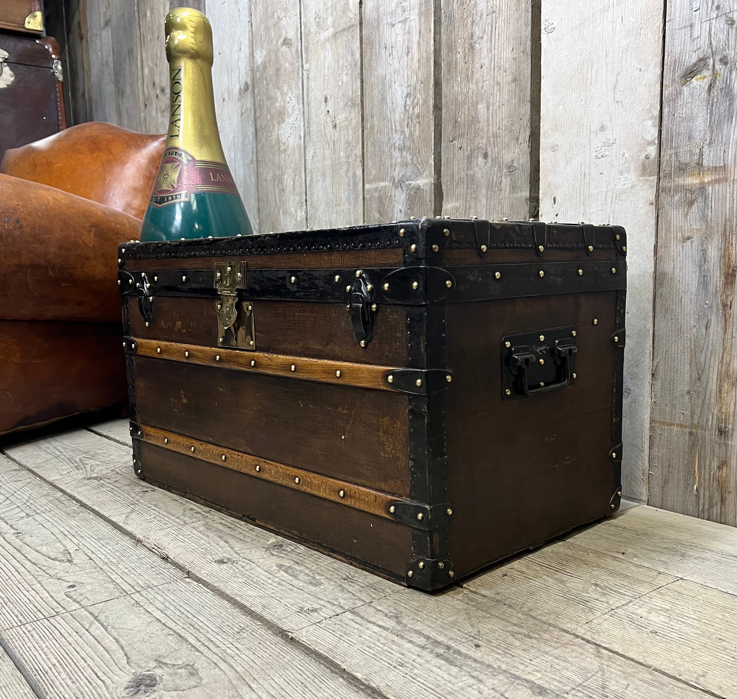 vintage steamer trunk