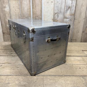 Large Aviators Art Deco Aluminium Coffee Table Trunk