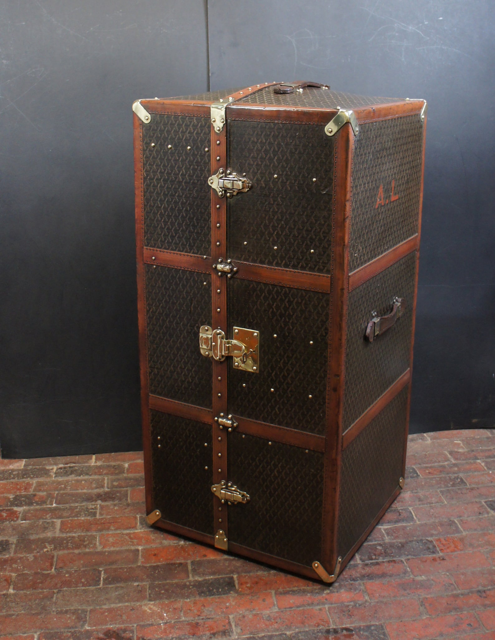 Luxury Antique Wardrobe Trunk by Goyard With Key Etsy