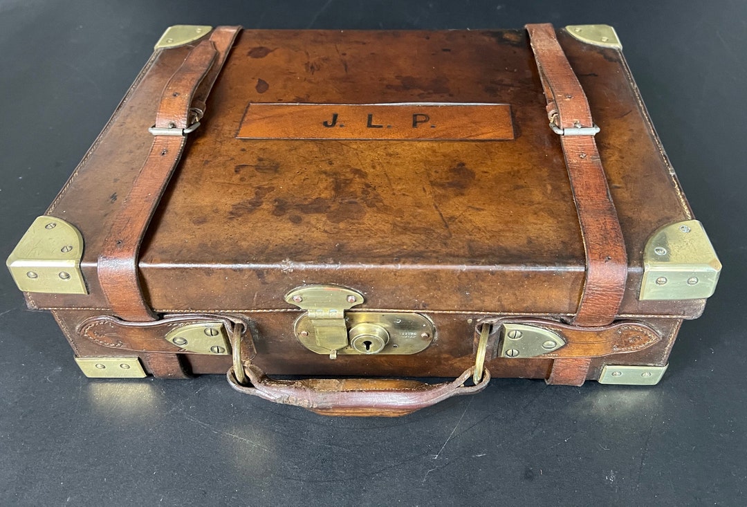 Quality Antique Leather Cartridge Case Bag With Key Hunting Etsy