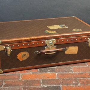 Antiguo Louis Vuitton Maleta de viaje Propiedad de Sidney | Etsy España