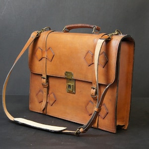 Luxury Large Bespoke Leather Attorney Briefcase Executives Business Case