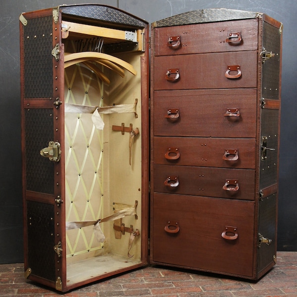 Steamer Trunk Wardrobe Etsy