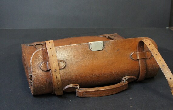 Antique English Belted Briefcase by Reid & Co Fam… - image 7