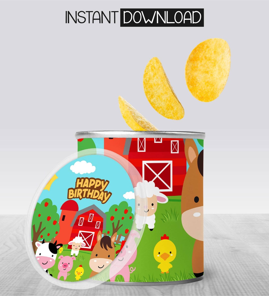 Pringles Label Printable Instant Download Etsy