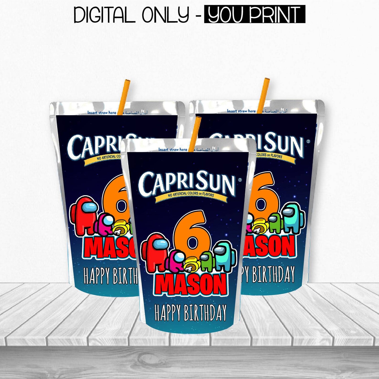 Juice Pouch Label Printable Juice Pouch Label Etsy UK