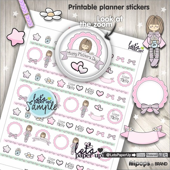 Mother Sticker Printable Stickers Planner Sticker Mothers Day Mother Sticker Printable Stickers Planner Sticker Mothers Day