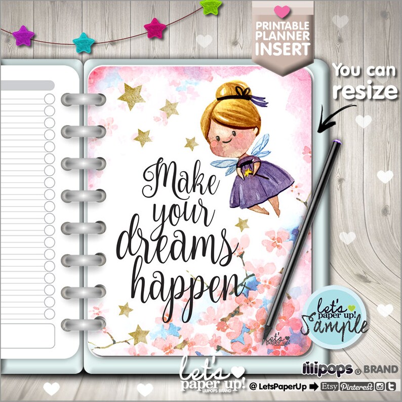 Planner Insert Printable Planner Insert Planner Divider Etsy
