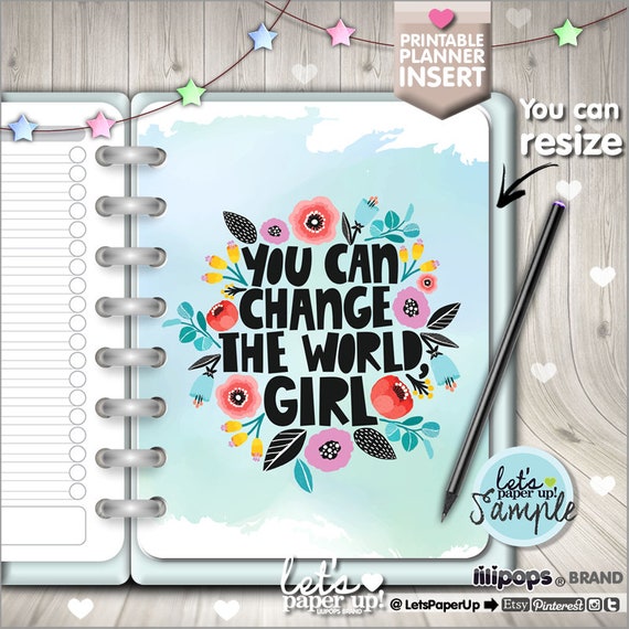 "Your only Limit is You" Quote 2-Sided Dashboard for use with Happy Planner "Your only Limit is You" Quote 2-Sided Dashboard for use with Happy Planner