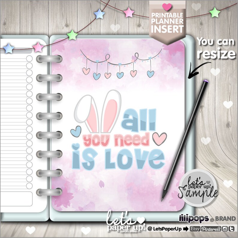 Love Insert Planner Insert Printable Planner Insert Planner Etsy