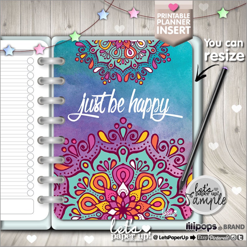 Planner Insert Printable Planner Insert Planner Divider Etsy