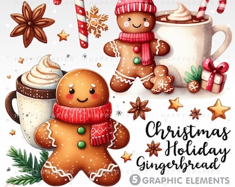 Gingerbread Clipart, Gingerbread Images, Hot Cocoa, Clipart, Christmas Gingerbread, Christmas Clipart, Christmas Graphics, Gingerbread Party