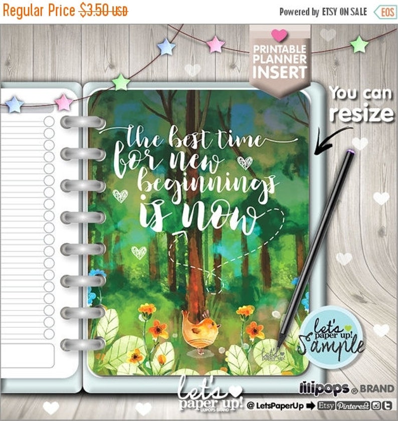 Planner Insert Printable Planner Insert Planner Divider Etsy New Zealand