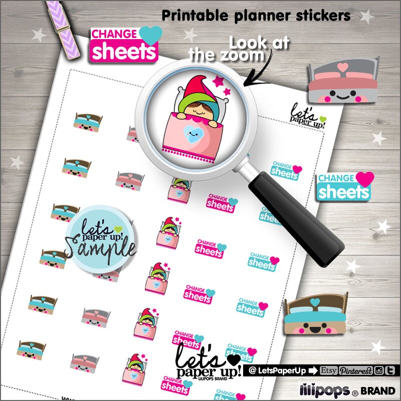 60OFF Change Sheets Stickers Printable Planner Stickers Etsy