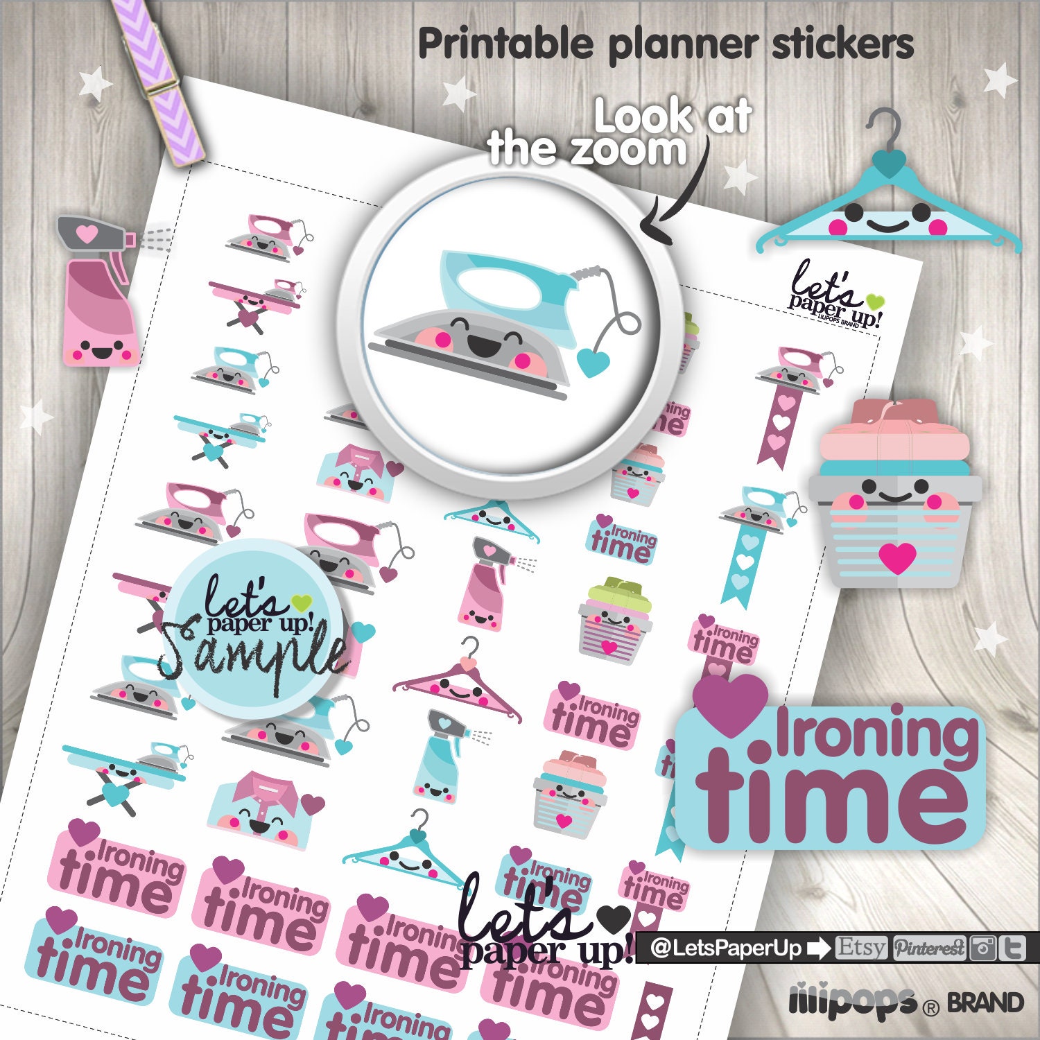 Iron Stickers Printable Planner Stickers Ironing Stickers Etsy Iron Stickers Printable Planner Stickers Ironing Stickers Etsy