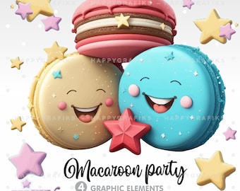 Macaron illustration, Macarons Clipart, Macaron Vector, Macaron PNG, Sweet Dessert, Macaroon Clipart, Bakery, Sweets Pastry Clipart, Sweets