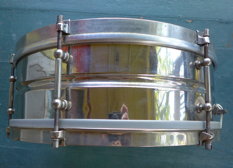 Leedy Snare Drum, 1910s-20s, Vintage Drums, Leedy Drums image 3