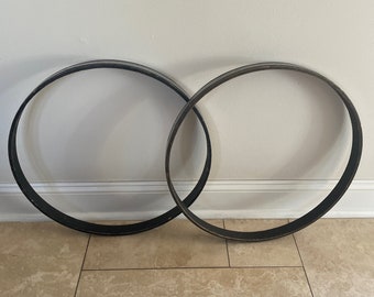 Vintage Silver Sparkle 20” Bass Drum Hoops